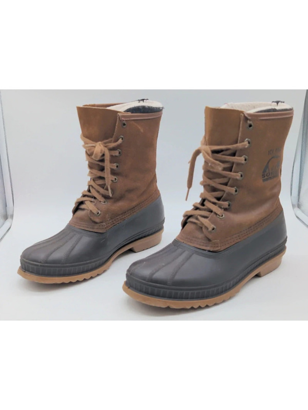 Vtg 80s Sorel Kaufman IcePac Boots Men 7 Leather Canada Duck